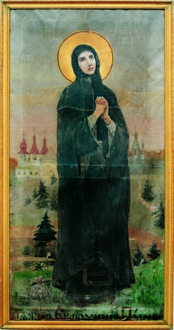 1.Преп. Евфр. Полоцкая. Ик. 1910 года. Художник Турцевич. Свято-Никол. храм